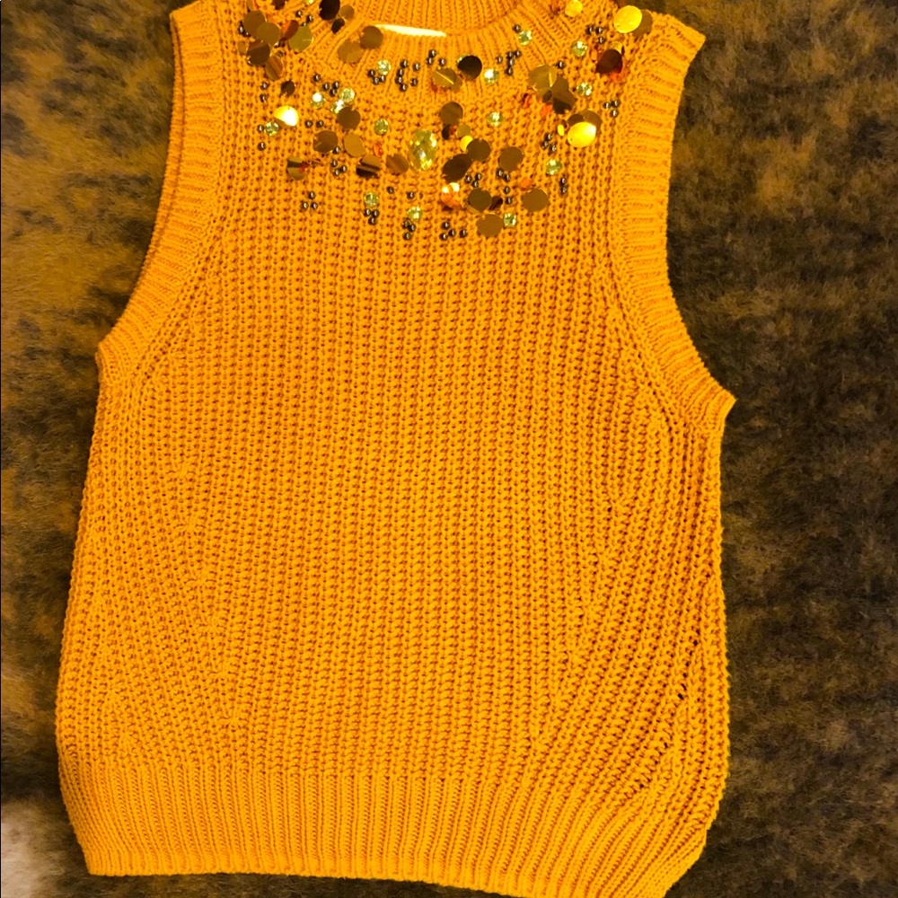 H&M Mustard Vest- Small